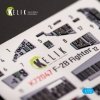 Kelik K72047 JASDF F-2B Fighter  interior 3D decals for FineMolds kit (1/72)